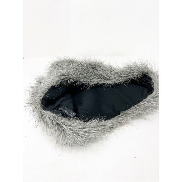 Express Faux Fur Scarf Gray Womens Size One Size - Picture 5 of 6